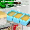 BPA-free Large Ice Cube Tray Silicone Freezer with Lid 3-Compartment And Oven Safe Mold for Soups Sauces BPA-Free Maker Easy-release