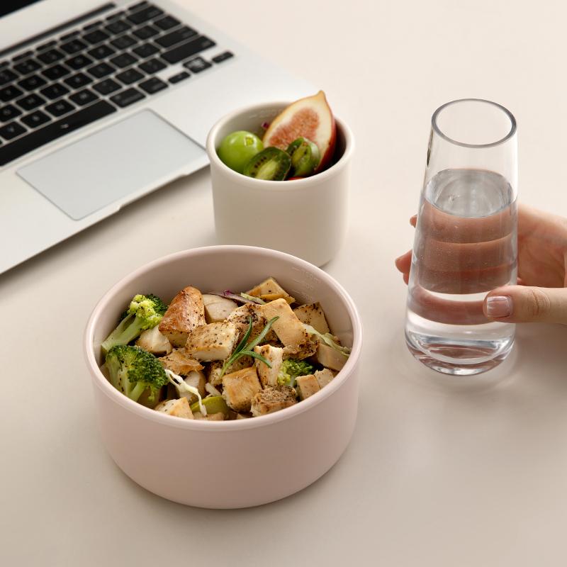 700ML 250ML Rund Silikon Matboks Kjøleskap Matoppbevaringsboks Mikrobølgeovn Oppvaskmaskinsikker Matbeholder med Lokk