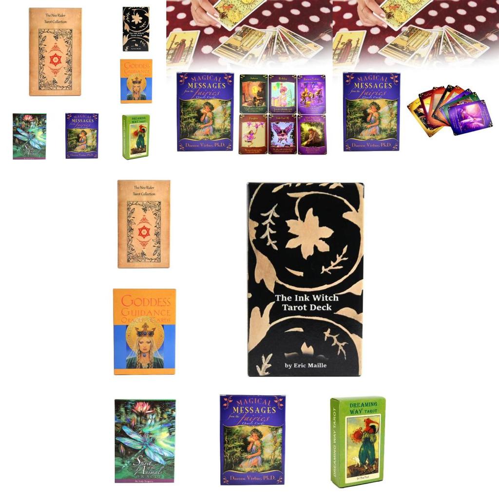 Premium Copper Paper Green Glyphs Lenormand Tarot Cards For Insightful Readings