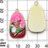 Heart & Flower Pendant Charms: Mixed 6 Colors Oil Drip Alloy for DIY Jewelry