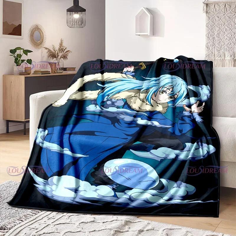 That Time I Got Reincarnated As A Slime Blankets Anime Cartoon Rimuru Tempest Blankets Home Flannel Blanket Sofa Throw Blanket