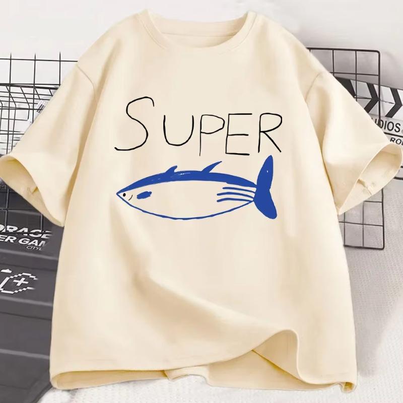Jin Super Tuna Fish T Shirt Kawaii Retro Fashion Men/women Clothing Harajuku High Quality Tops Clothes Days Gifts Tshirts Tops