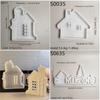 Christmas House Resin Silicone Molds Silicones Concrete Cement Moulds Christmas House Silicone Molds for Epoxy Resin