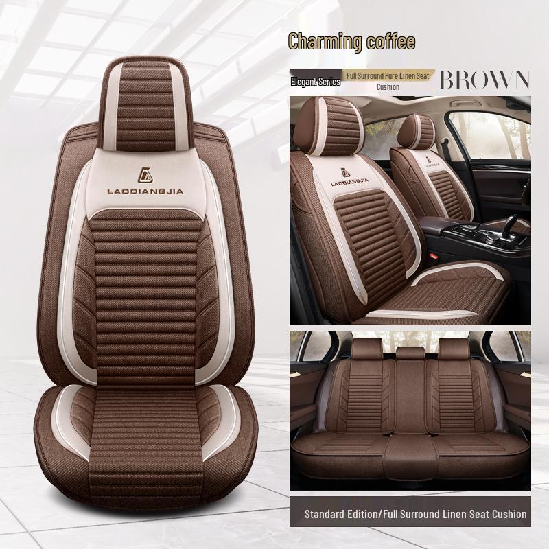 Southeast DX5 Luxury Universal Car Seat Cover - Full Surround, Four Seasons Linen Cushion (2021)