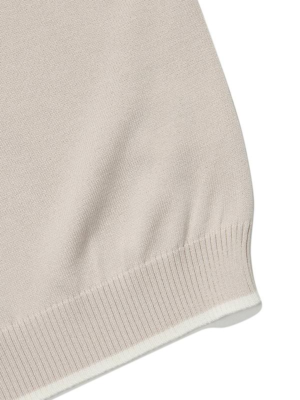 FIFA 1904 Women'S Collared Short Sleeve Sweater (Beige)