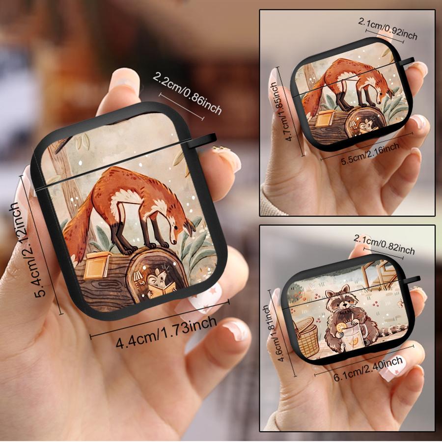 Forest Animals Earphone Cases Cover Case For Airpods 3 1 Pro3 Pro 4 2 Pro2