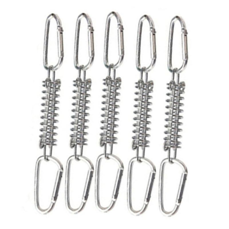 5lots Heavy Type Spring Buckles Awnings Rope Tensioner Outdoor for Tensioning Tarps and Securing Pet Leashes Outdoors