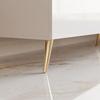 ANGEL TV Stand - with LED - 200x40x49 Cm - 4 Doors with Handles - Glossy White