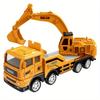 Warrior Engineering Vehicle Model Die-casting Car Toy Excavator Mixer Educational Toys Christmas Gifts Miniaturas De Carros 1/24