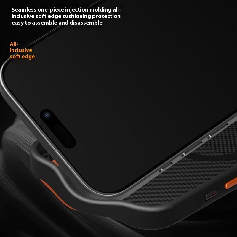 For iPhone 15 Pro Case Textured TPU PC Phone Back Cover Anti Fingerprint Shockproof