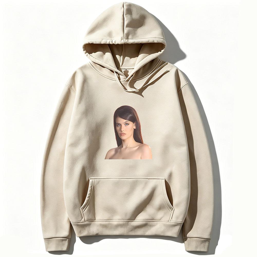 Sienna Spiro Besucher Cover Hoodies Mode Lässiges Oberteil Damen Langarm Kordelzug Kapuzenpullover Streetwear Pullover Kapuzenpullover