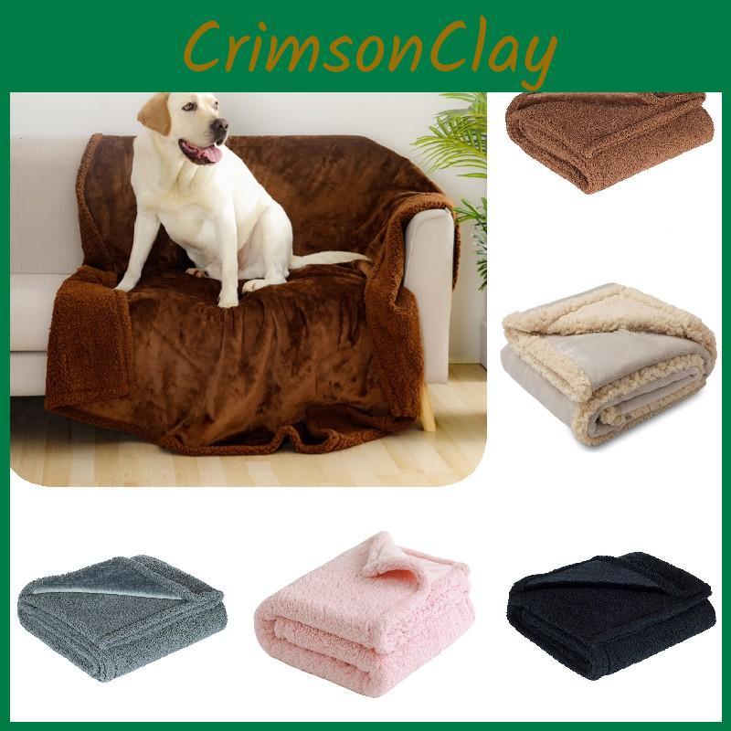 Blanket Waterproof Dog Flannel Liquid Proof Pet Throw For Bed Car Seat Back