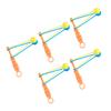 5pcs Hand Cranked Ball Toy Innovative Fun Classic Nostalgic Plastic Noisemaker  Balls for Bir