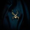 European-American Simple Spider Brooch: Stylish Insect Corsage Lapel Pin Accessory