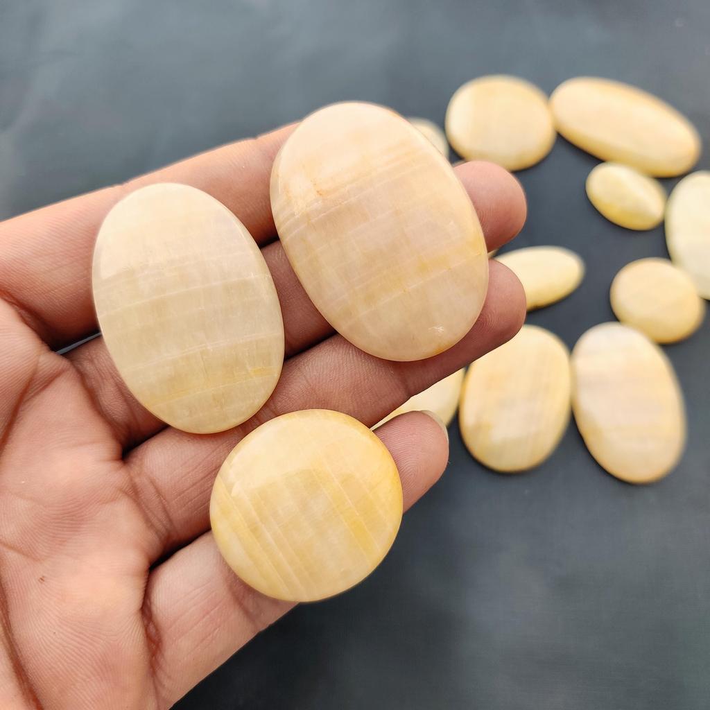 Yellow Lace Agate Gemstone Lot, Smooth Polished Yellow Lace Agate Stone, Loose Gemstone Lot, All Size And Mix Shape Lot.