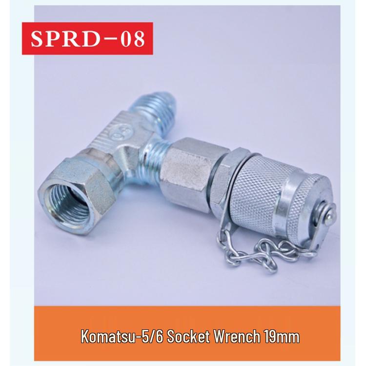 Excavator Hydraulic Pressure Gauge Adapter Set