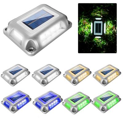 8PCS Solar Unterirdischen Licht Deck Licht Scheinwerfer Begraben Solar Led Lampe Garten Decor Solar Straße Licht Solar Rasen Lampe IP65