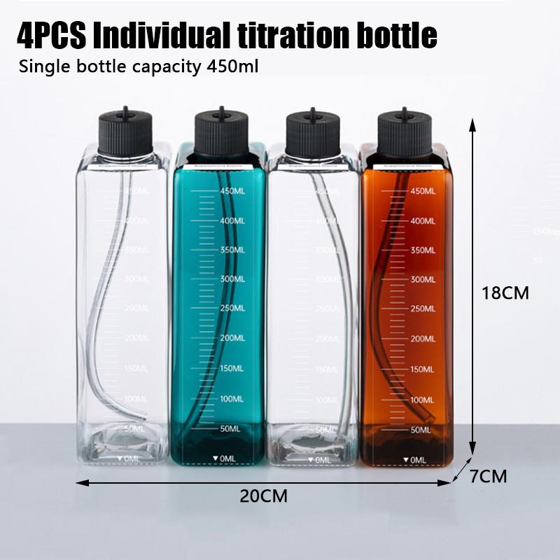 Grass Tank Seawater Titration Pump Doser Bottle Aquarium Dosing Accessory Kit Pump Liquid Container for Jebao or Kamoer Dosing Titration bottle set