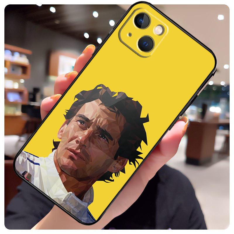 Racing Ayrton Senna Case For iPhone 15 Pro Max 14 13 12 11 16 17 Pro Max mini 15 16 Plus 16e 17 Air Phone Cover