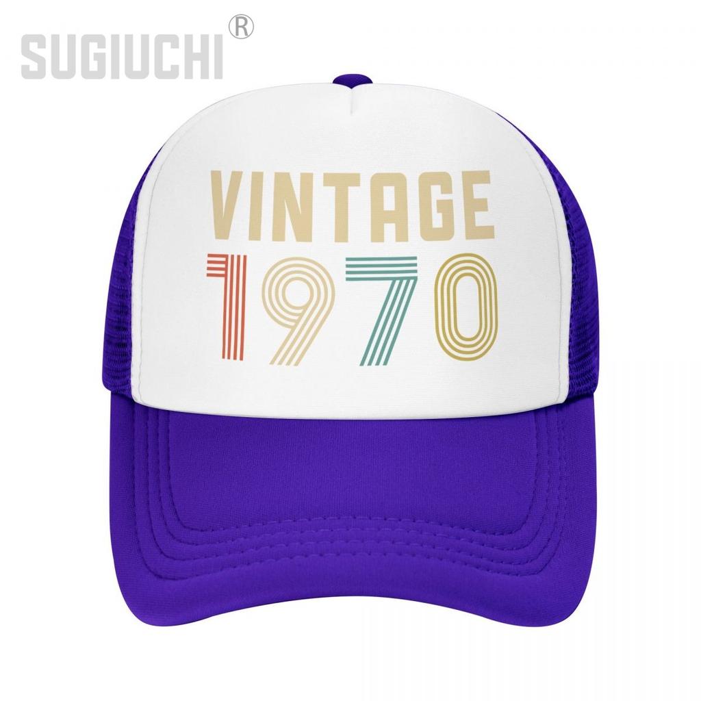 Mesh Cap Hat VINTAGE Trucker Birthday for Unisex Women Born All the People Retro Baseball Caps