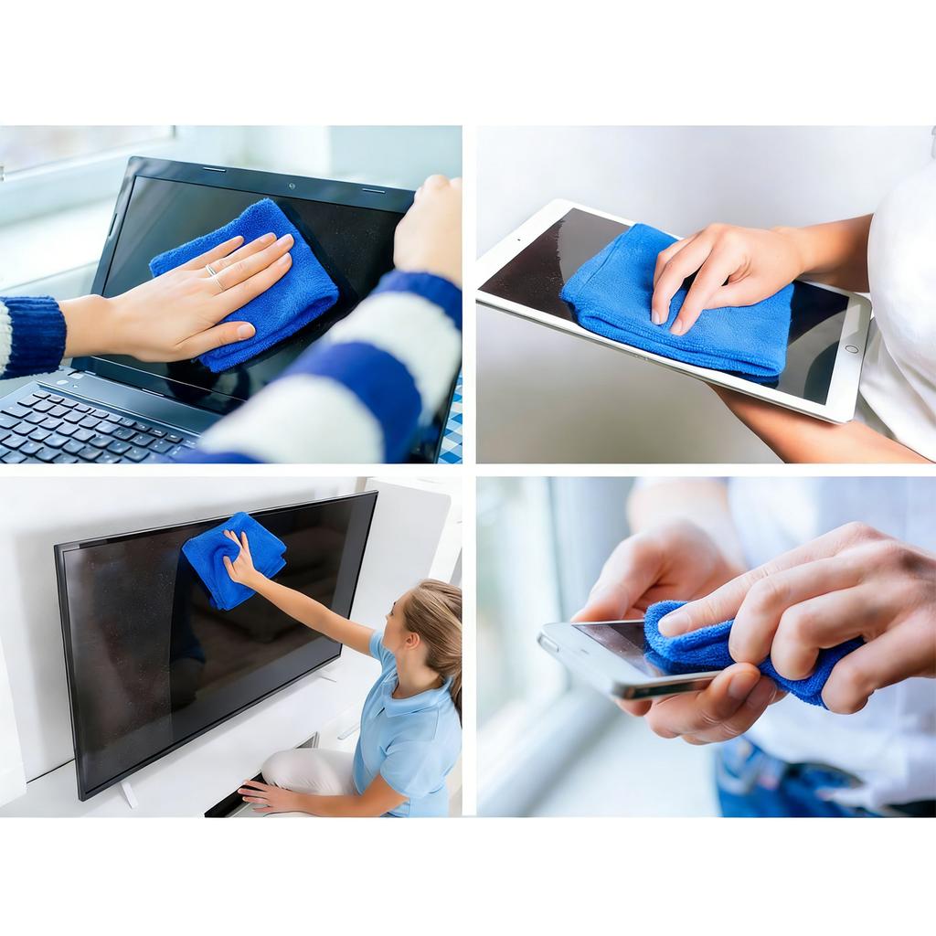 Streak-Free Screen Cleaner Spray Kit & Microfiber Cloth for Smart TV LCD LED OLED Monitor Laptop Tablet IPad Car Cleaning 60ml