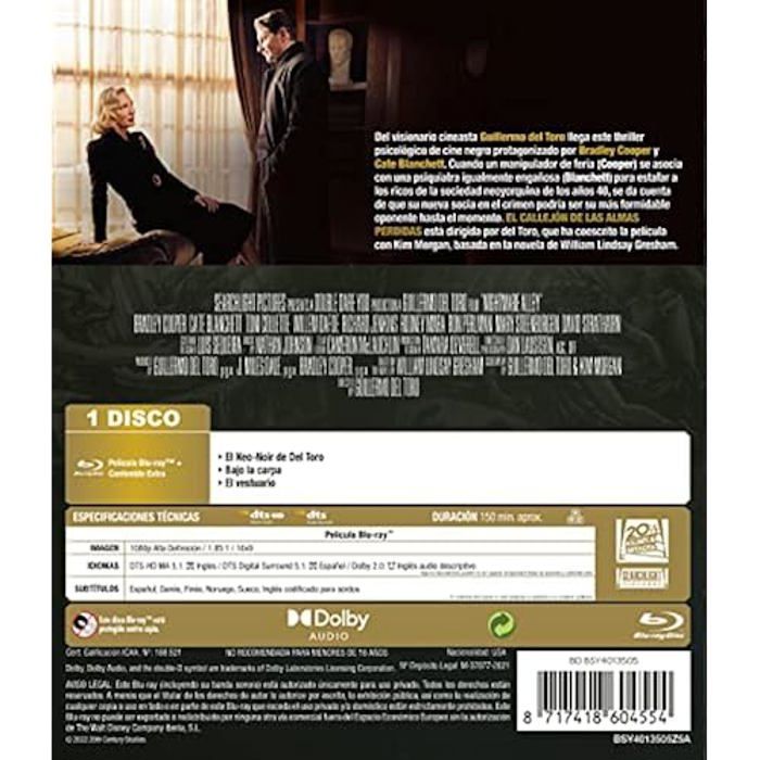 Blu-ray - el callejón de las almas perdidas - thriller - édition standard - anglais