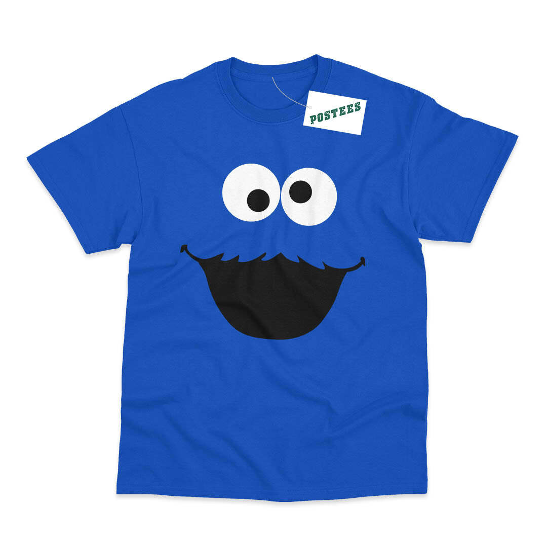 Cookie Monster Inspired Printed Funny T-shirt XL