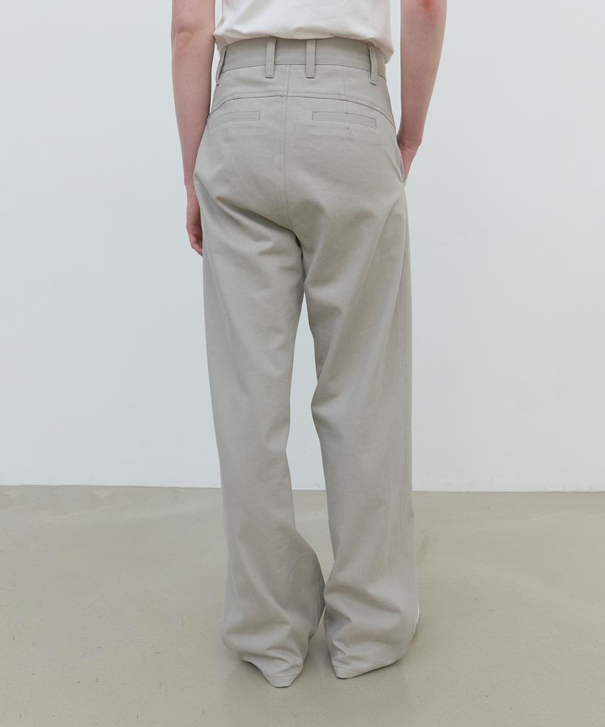 AFTERGLOWOOL Relaxed Fit Soft Cotton Pocket Pants_Beige