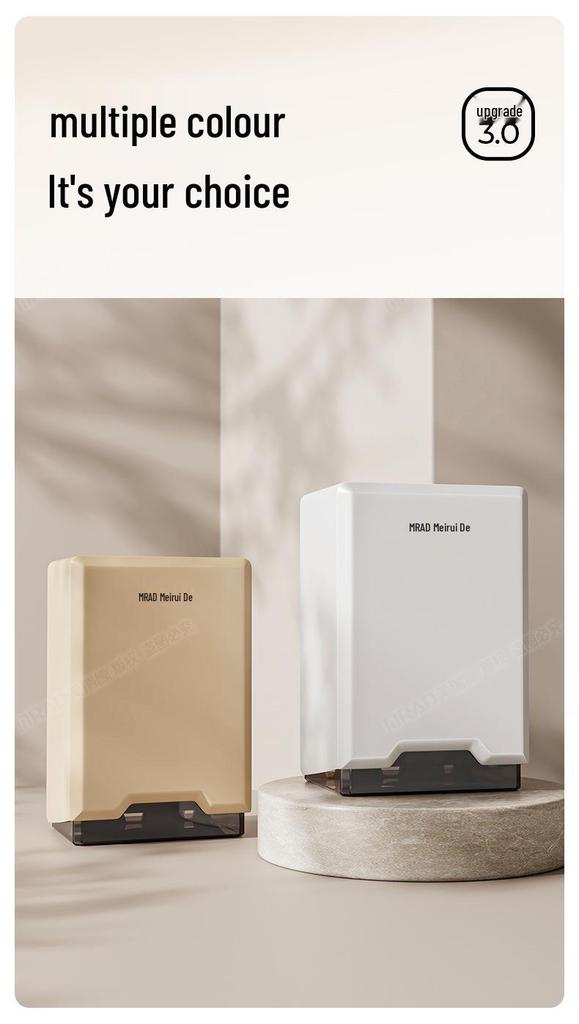 Punch-Free Wall-Mounted Tissue Box Holder for Bathroom, Kitchen, and Living Room