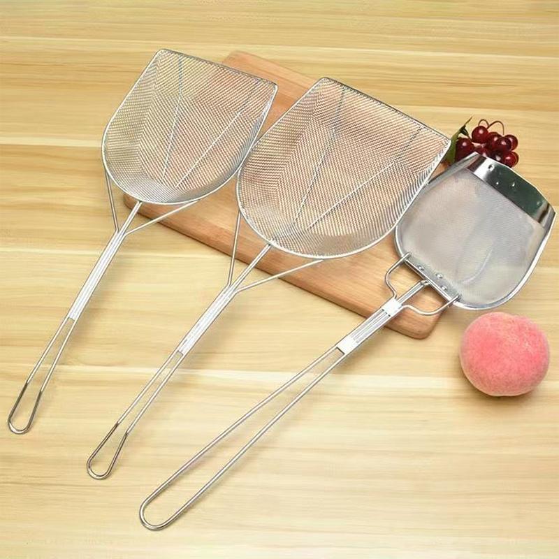 Stainless Steel Fryer Screen French Fries Frame Square Filter Net Encrypt Colander Strainers Shaped Frying Mesh Basket Strainer
