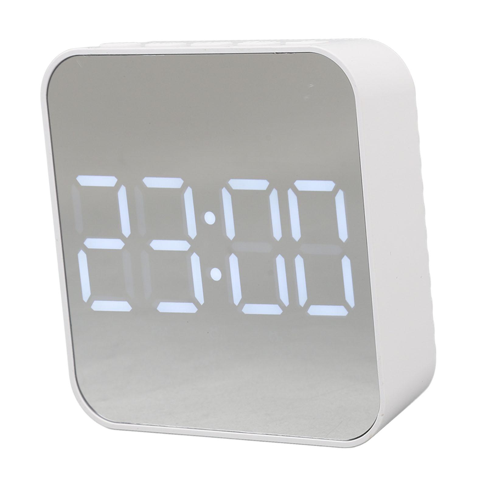 

LED Digital Clock 2 Alarm Settings Multifunctional Small Electronic Alarm Clock with Temp Date Display for Bedroom