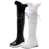 Warm Fur Plush Snow Boots Women Winter Shoes Down Black White Over Knee High Boots Female Waterproof Comfortable Long Rain Shoes