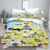 Quilt Cover set Yellow Sponge 100% Polyester Sea Star 3D Children'S Bedding Sets King Size Bedding Comforter