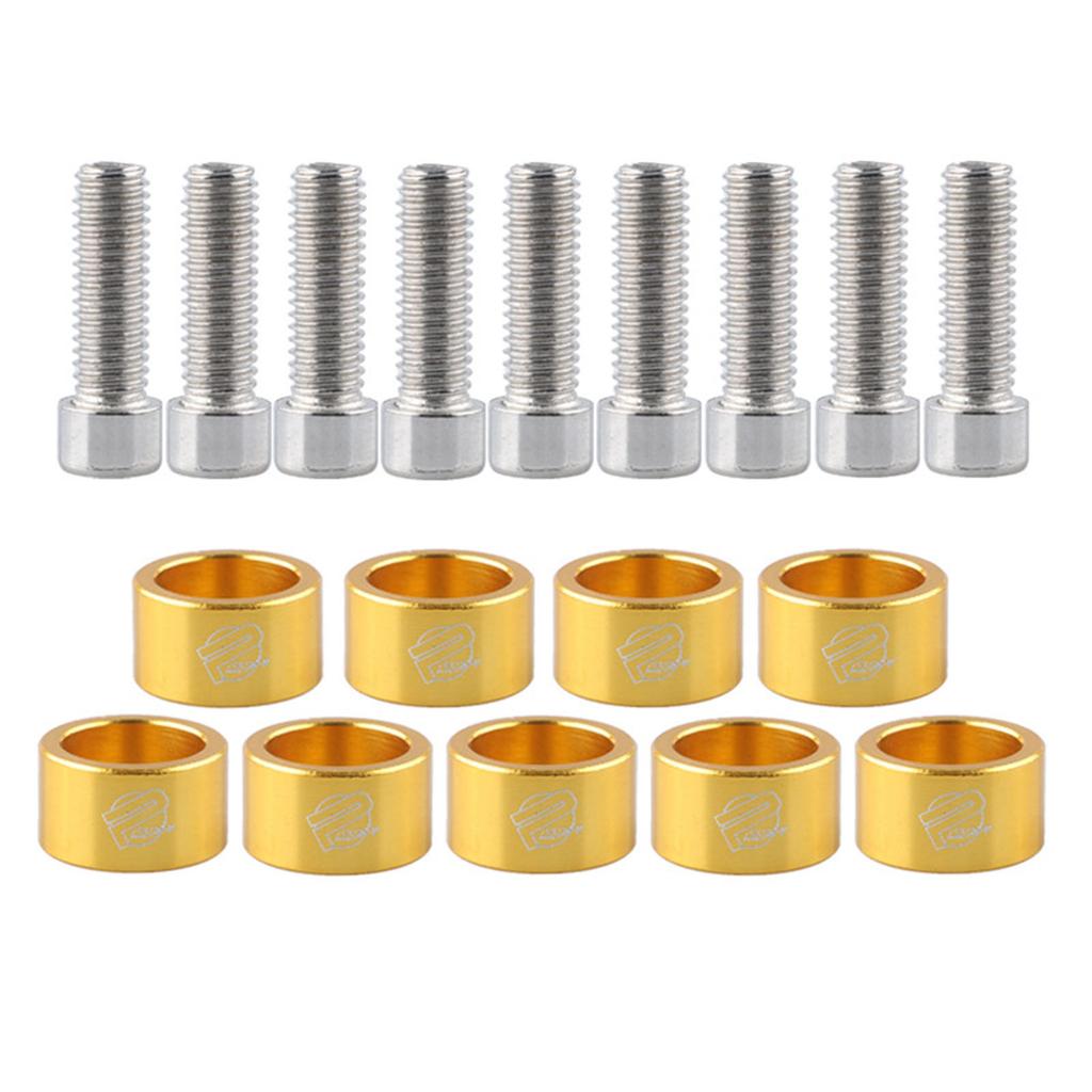 9pcs M8x1.25 Exhaust Header Manifold Cup Washers Bolts Engine Racing Exhaust Header Cup Bolts Upgrades for Honda Civic