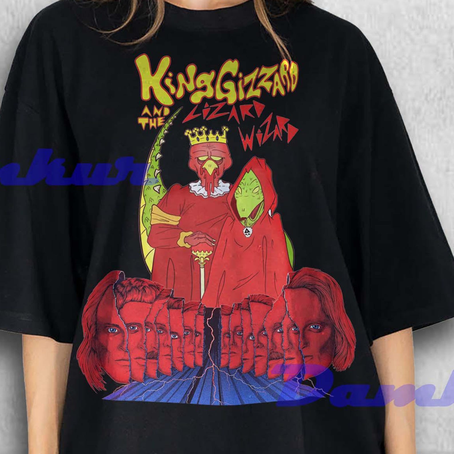 King Gizzard and The Lizard Wizard Shirt, King Gizzard and The Lizard Wizard Fan Tshirt, King Gizzard and The Lizard Wizard Retro Tees 3XL