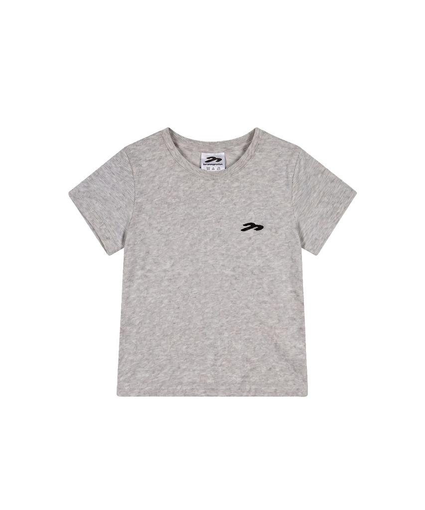 Tansanmageunesyum Horn Applique T-Shirt (Gray)