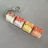 Finger-Tip Pressing Button Cat Fidget Clicker Keychain 4-Key Keycap Keychain  Bag Charm
