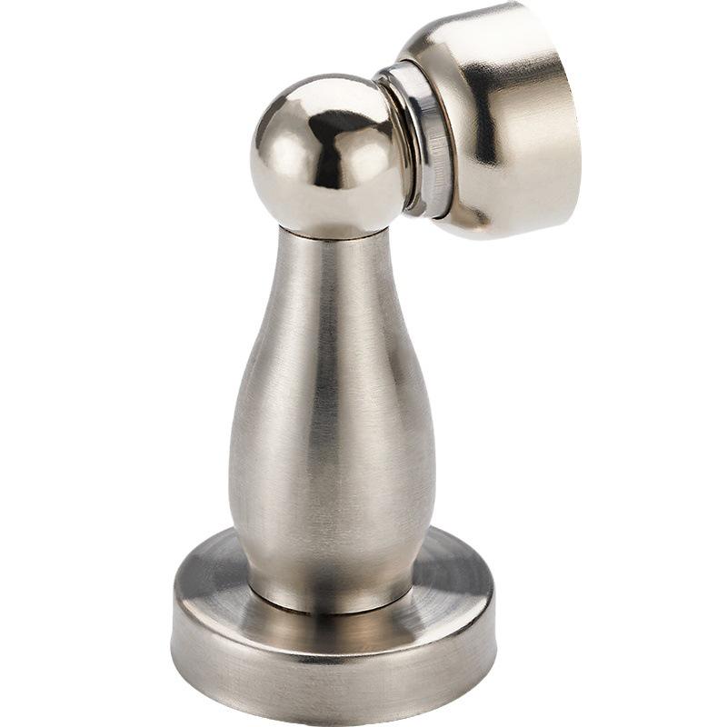 304 Stainless Steel Magnetic Floor Door Stopper - Invisible Anti-Collision Wall Mount for Bathroom Door