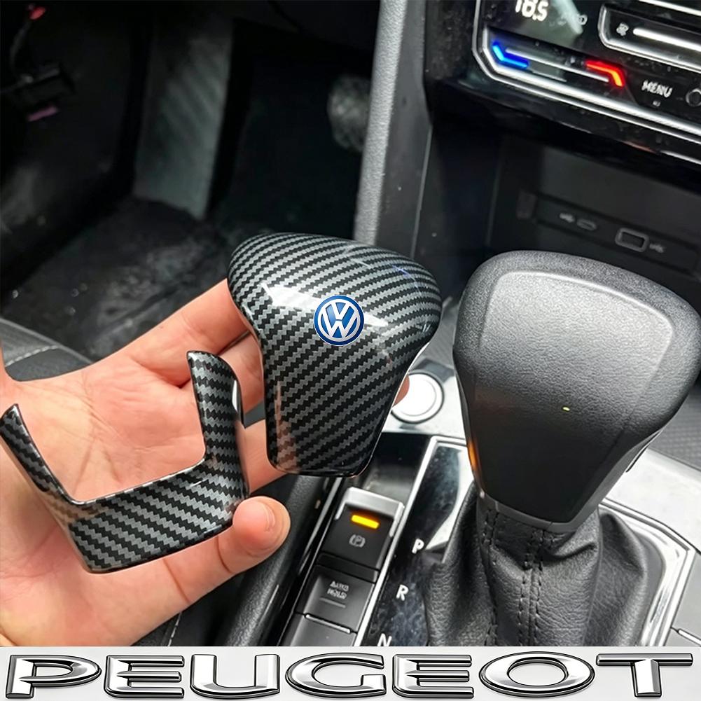 Car Carbon Fiber Gear Shift Knob Cover Scratch-Resistant Protective Case Accessories For VW Golf T‑Roc Tiguan Polo Passat MK7 6OJ7