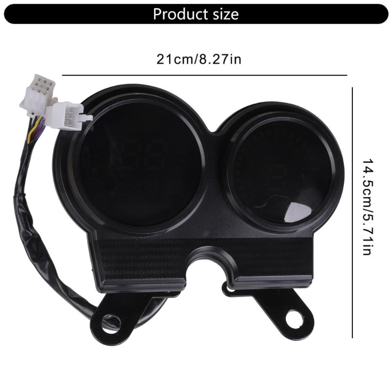 Function Motorcycle Speedometer Tachometer Kit Precise Mileage Tracking Weatherproof Design Multiple Bike Models