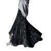 Velvet High Waist Fishtail Skirt - Chinese Style, Long Flare, Autumn/Winter Collection for Women