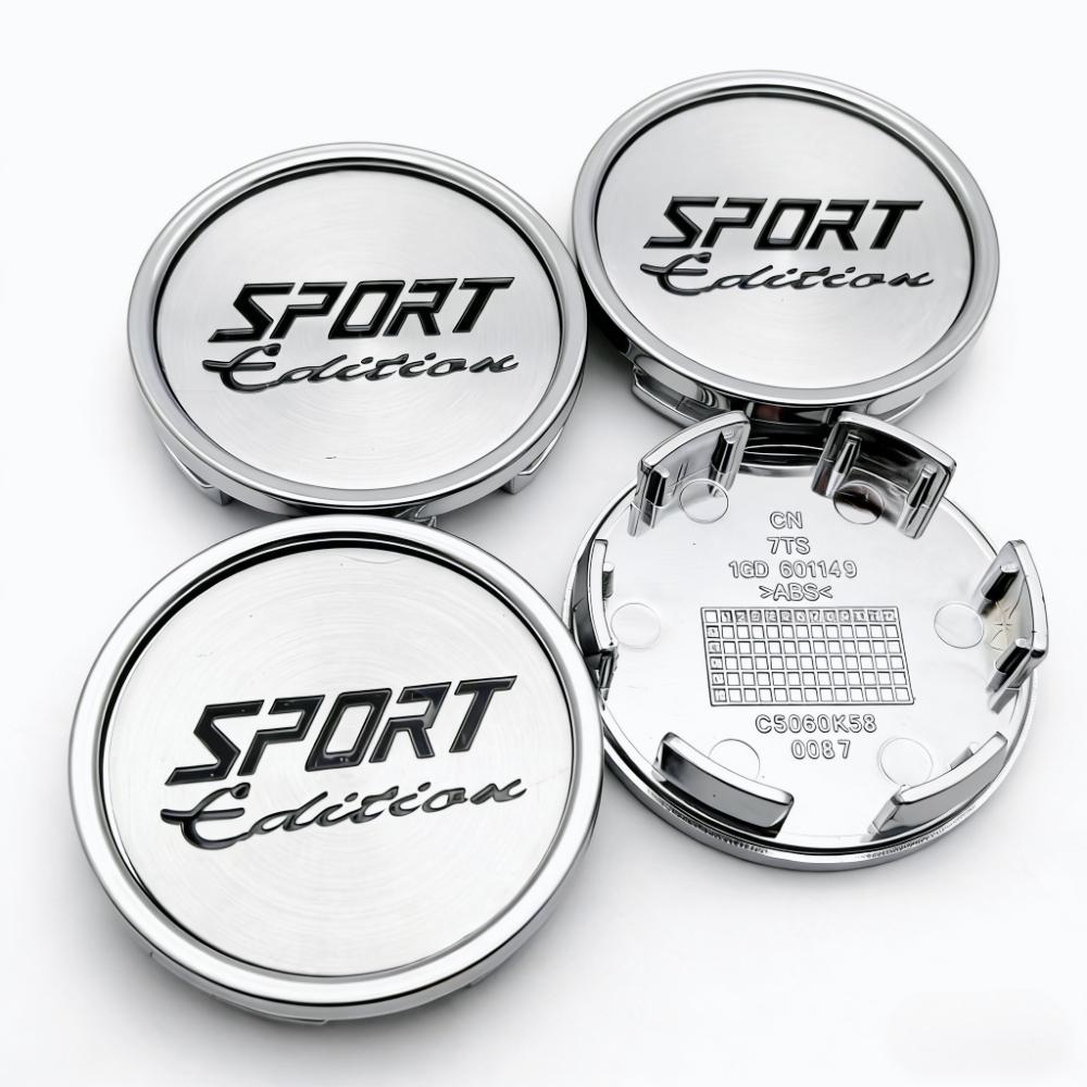 

4pcs 58mm 53mm Car Wheel Center Caps With Sport Edition Logo Emblem Badge Wheel Hubcaps Rim Center Dust Cover Hub Accessories Sport Edition Badge&4pcs K58 Wheel Caps