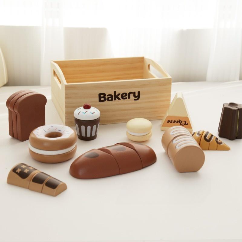 Children's wooden fruits and vegetables, joyful play at home toys, wooden simulation kitchen toys, cooking food Girls
