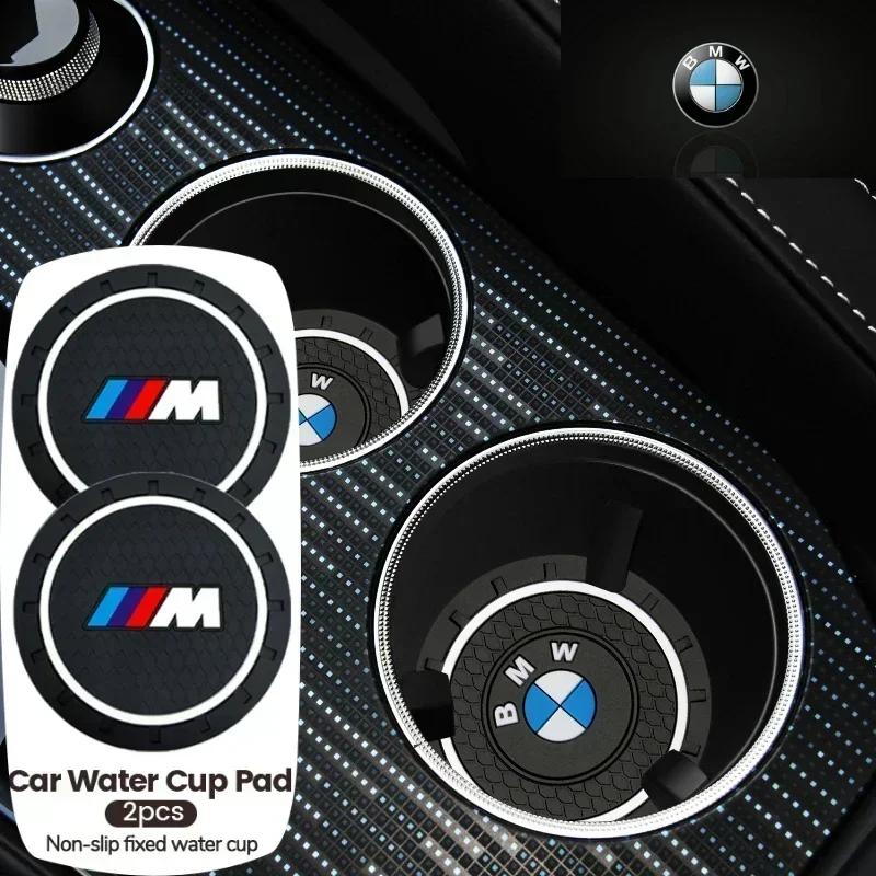 Neues 2025 Auto Für BMW 2 Stück Silikagel Auto-Getränkeuntersetzer Wasserbecher Anti-Rutsch-Pad Für BMW X1 X2 X3 X5 X4 X6 X7 G30 G20 G32 G11 G12 F40 F3