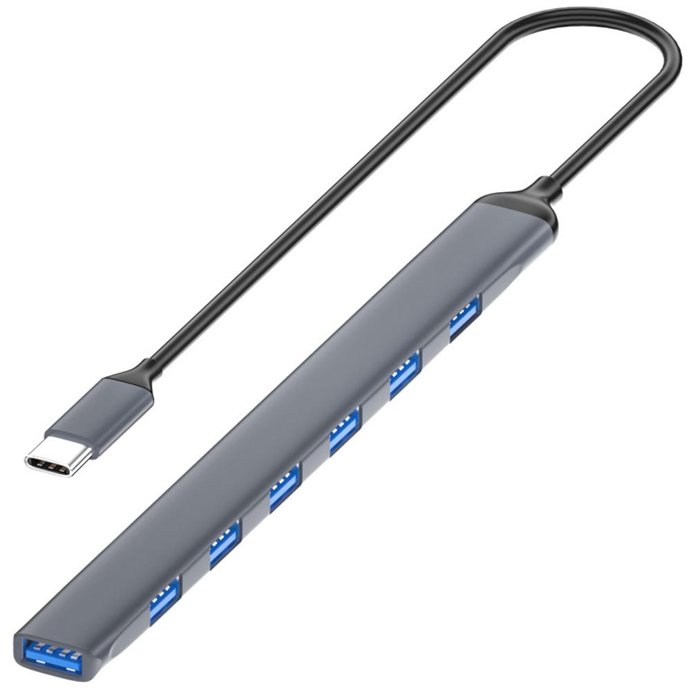 

Док-станція ADS-303C Type-C USB 3.0 Сплітер для ноутбука/планшета/ПК 7-портовий USB-хаб As Shown A