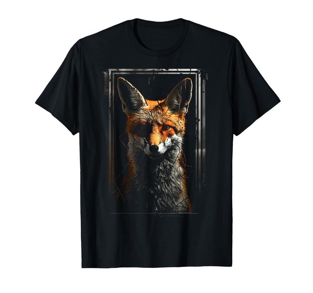 Fox Artwork - Animal Art Fox T-Shirt