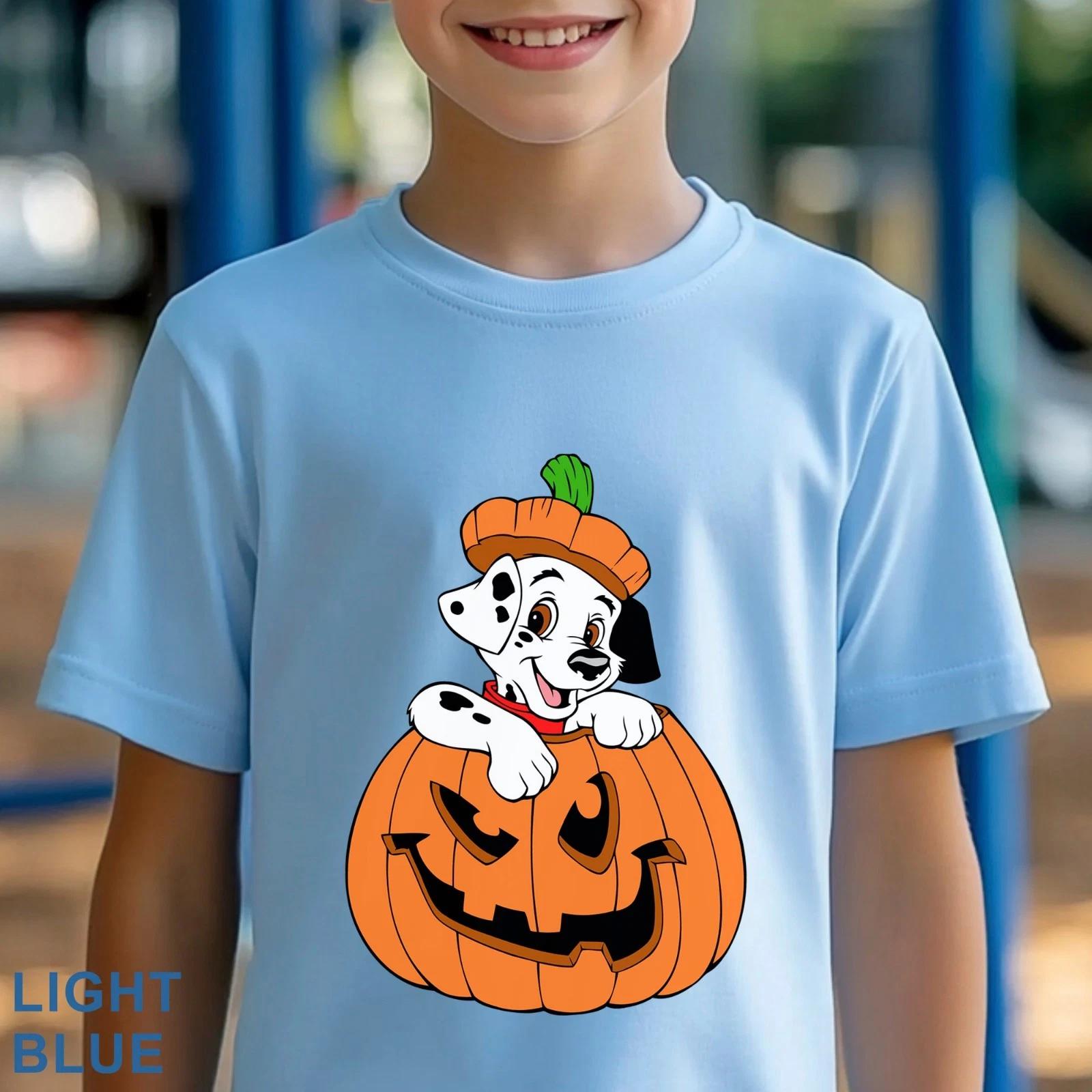 Dalmatian Pumpkin Halloween Shirt, 101 Dalmatians Shirt, Halloween Dog, 203575 2XL