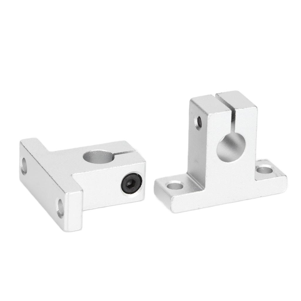 2pcs Linear Motion Shaft Bearings 10mm Aluminum Alloy Rod Rail Guide Supports for Linear Orbital