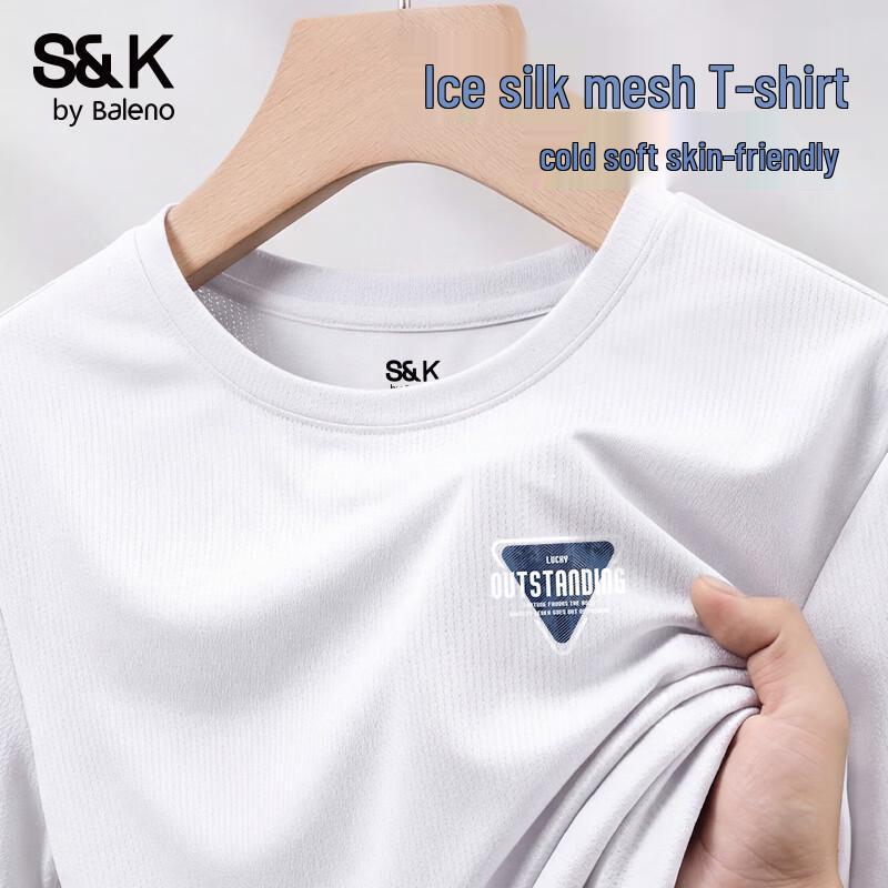 

Baleno S&K Series Men s Ice Silk Short Sleeve T-Shirt XL