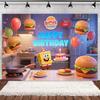 SpongeBob SquarePants Fun Backdrop Banner Classic Cartoon Underwater Theme Kids Boys Girls Birthday Decor Background Supplies